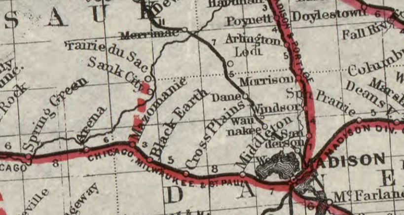 Railroads out of Madison